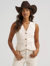 Load image into Gallery viewer, Women’s Wrangler White Denim Vest