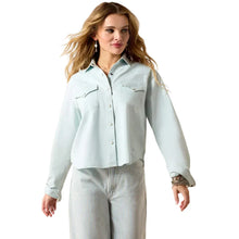 Load image into Gallery viewer, Women’s Ariat Light Wash Asheville LS Snap Shirt
