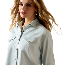 Load image into Gallery viewer, Women’s Ariat Light Wash Asheville LS Snap Shirt