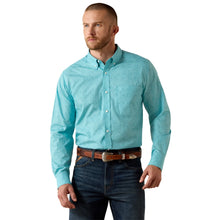 Load image into Gallery viewer, Men’s Ariat Blue Wrinkle Free Cormac Fitted LS Button Up