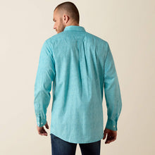 Load image into Gallery viewer, Men’s Ariat Blue Wrinkle Free Cormac Fitted LS Button Up