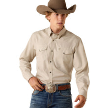 Load image into Gallery viewer, Men’s Ariat Wrinkle Free Pinpoint Oxford Fitted LS Snap Shirt