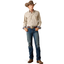 Load image into Gallery viewer, Men’s Ariat Wrinkle Free Pinpoint Oxford Fitted LS Snap Shirt