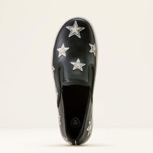 Load image into Gallery viewer, Women’s Ariat Skylar Star Slip On Inkwell Black Shoe