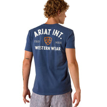 Load image into Gallery viewer, Men’s Ariat Outline Shop Navy Heather T Shirt
