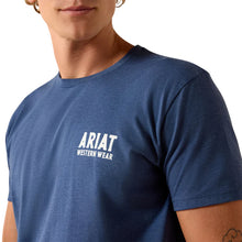 Load image into Gallery viewer, Men’s Ariat Outline Shop Navy Heather T Shirt