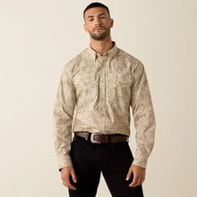 Load image into Gallery viewer, Men’s Ariat Roasted Cashew Paisley Print Trevon LS Snap