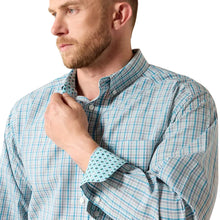 Load image into Gallery viewer, Men’s Ariat Wrinkle Free Angel Blue Plaid Antonio LS Button Up
