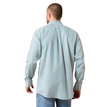 Load image into Gallery viewer, Men’s Ariat Wrinkle Free Angel Blue Plaid Antonio LS Button Up
