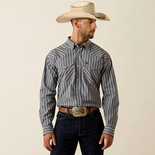 Load image into Gallery viewer, Men’s Ariat Pro Theron Grey Stripe LS Snap