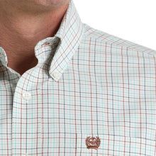 Load image into Gallery viewer, Men’s Cinch Cream Plaid LS Button Up