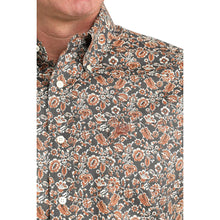 Load image into Gallery viewer, Men’s Cinch Charcoal Floral Print LS Button Up