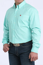 Load image into Gallery viewer, Men’s Cinch Mint LS Button Up
