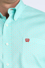 Load image into Gallery viewer, Men’s Cinch Mint LS Button Up