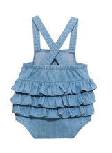 Load image into Gallery viewer, Wrangler West Baby Girl Sleeveless Denim Onsie