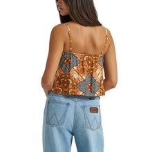 Load image into Gallery viewer, Women’s Wrangler Brown Retro Bandana Tank Top