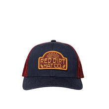 Load image into Gallery viewer, Red Dirt Navy/Burgundy Hotel Lights Hat