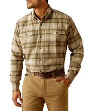 Load image into Gallery viewer, Men’s Ariat Rebar Flannel Durastr LS Work Shirt Deep Lichen
