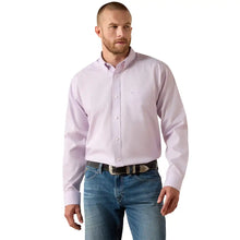 Load image into Gallery viewer, Men’s Ariat Purple Wrinkle Free LS Button Up Shirt