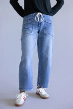 Load image into Gallery viewer, Women’s Vervet Wide Leg Barrel Jean With Drawstring