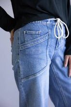 Load image into Gallery viewer, Women’s Vervet Wide Leg Barrel Jean With Drawstring