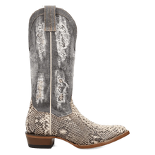 Load image into Gallery viewer, Women’s Dan Post Denim Python Vix Snip Toe Boot
