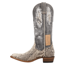 Load image into Gallery viewer, Women’s Dan Post Denim Python Vix Snip Toe Boot
