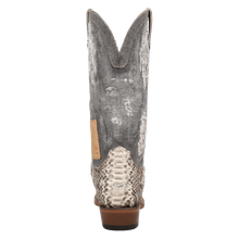 Load image into Gallery viewer, Women’s Dan Post Denim Python Vix Snip Toe Boot