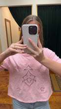 Load image into Gallery viewer, Women’s Pink Embroidered Tee