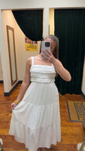 Load image into Gallery viewer, Women’s Lace Striped Midi Dress