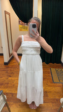 Load image into Gallery viewer, Women’s Lace Striped Midi Dress