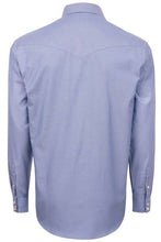 Load image into Gallery viewer, Men’s Stetson Two Snap Solid Oxford Blue