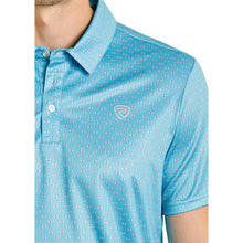 Load image into Gallery viewer, Men’s Rock And Roll Peacock Geo Allover Printed Polo