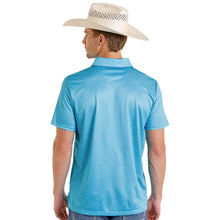 Load image into Gallery viewer, Men’s Rock And Roll Peacock Geo Allover Printed Polo