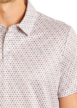 Load image into Gallery viewer, Men’s Rock And Roll White Geo Allover Printed Polo