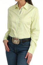 Load image into Gallery viewer, Women’s Cinch LS Lime Striped Button Up