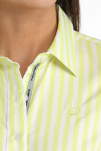 Load image into Gallery viewer, Women’s Cinch LS Lime Striped Button Up