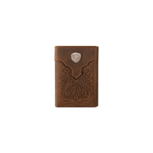 Load image into Gallery viewer, Ariat Scroll Overlay Trifold Wallet
