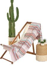 Load image into Gallery viewer, Stripe Microfiber Towel Tan