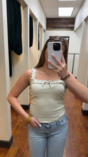 Load image into Gallery viewer, Women’s Ruffled Ribbed Tank