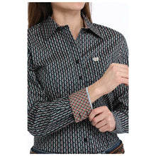 Load image into Gallery viewer, Cinch Ladies Navy Print Shirt