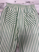 Load image into Gallery viewer, Sage/Cream Stripped Pants