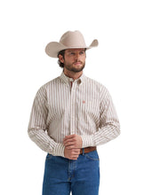 Load image into Gallery viewer, Wrangler George Strait White Ranch Stripe LS Shirt