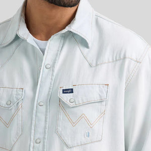Wrangler Men’s Vintage Denim Snap
