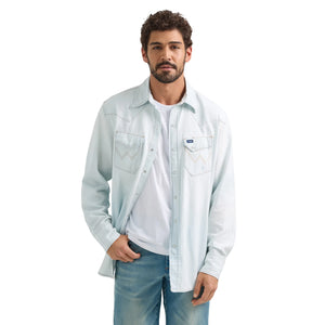 Wrangler Men’s Vintage Denim Snap