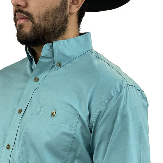 Wrangler Men’s GS Solid Teal Shirt