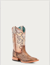 Load image into Gallery viewer, Women’s Corral Genuine Taupe-Beige Python Boot