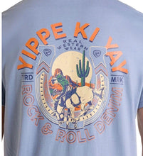 Load image into Gallery viewer, Rock &amp; Roll Light Navy Yippe Ki Yay SS Graphic Tee