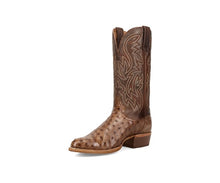 Load image into Gallery viewer, Dan Post Brown Gauge Ostrich Boot