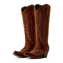 Load image into Gallery viewer, Women’s Ariat Casanova Oiled Tan Suede X Toe Boot